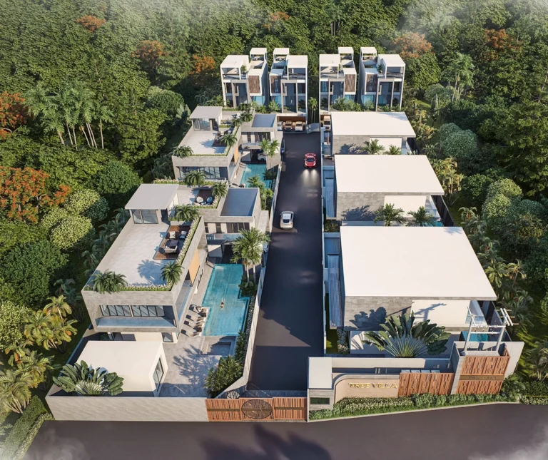 A Stylish Residential Complex Integrated Into A Jungle Environment