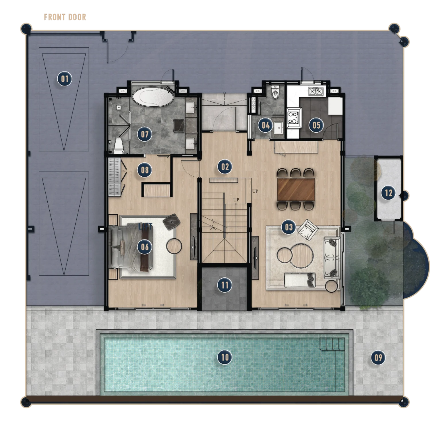 Type C 1st Floor Plan